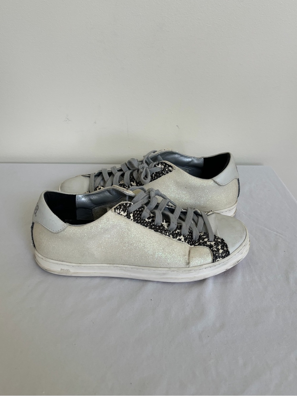 P448 Low Top Shoes Glitter Sz 41 womens sneakers US 10.5/11 Pink Bottoms